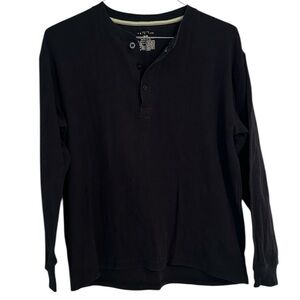 Kenneth Cole Reaction Men's Size Small navy blue Henley Long-Sleeve‎ shirt.